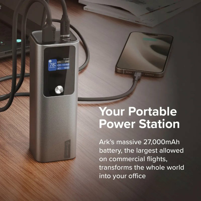 ALOGIC A27KPB140W banque d'alimentation électrique 27000 mAh Argent