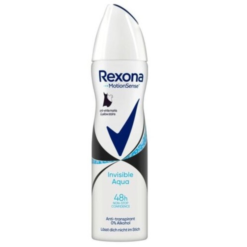 REXONA Women Deodorant Spray Invisible Aqua 150ml - Pack of 6