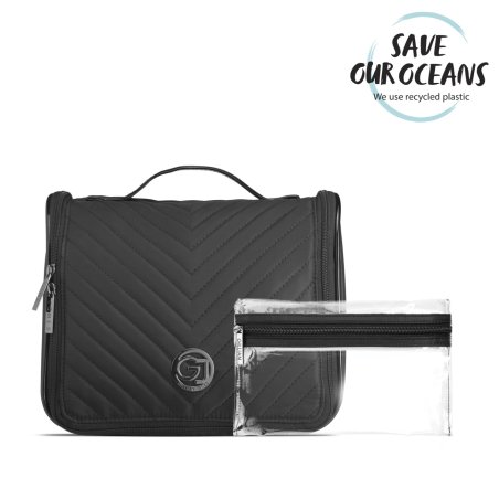 Gillian Jones - Organizer Cosmetic Bag w. Hang-up Function - Black