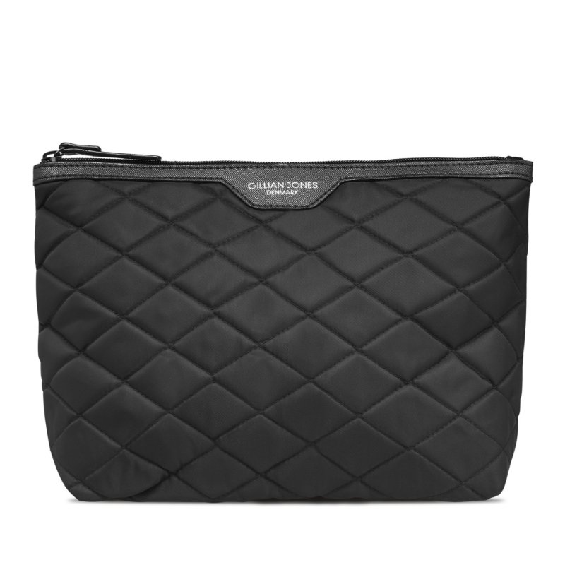 Gillian Jones -  Sustainable Cosmetic Bag In 100% Recycled Plastic Black