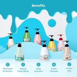 Welcos Kwailnara Peach Milk Body Wash with Peach Extract