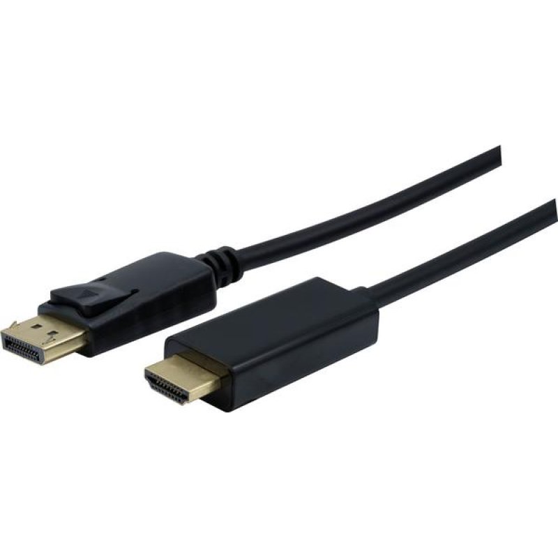 DisplayPort 1.1 to HDMI cord Black- 2m