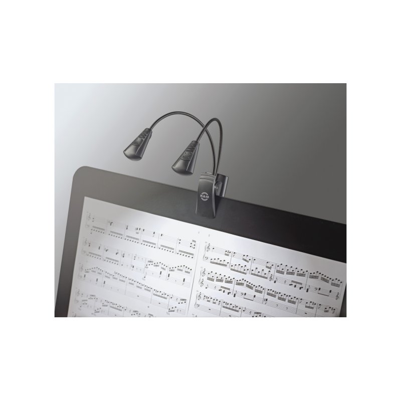 K&M 12243 Notenpultleuchte Double LED FlexLight