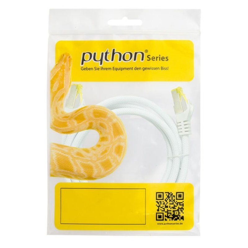 Python 8070PY-075W câble de réseau Blanc 7,5 m Cat7 S/FTP (S-STP)