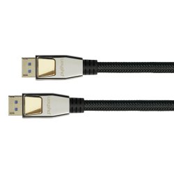 Python DP20-PY005 DisplayPort cable 0.5 m Black