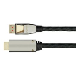 Python GC-M0217 câble vidéo et adaptateur 2 m DisplayPort HDMI Noir