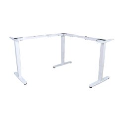 Equip ERGO L Shaped Electric Sit-Stand Desk Frame, Triple Motor, White
