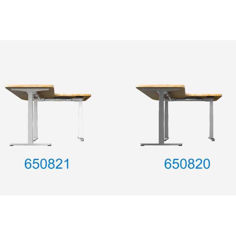 Equip ERGO L Shaped Electric Sit-Stand Desk Frame, Triple Motor, White