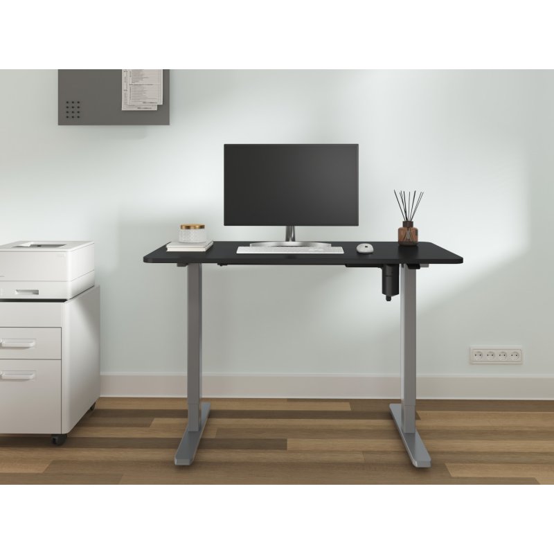 Equip ERGO Electric Sit-Stand Desk Frame with Desktop, Grey
