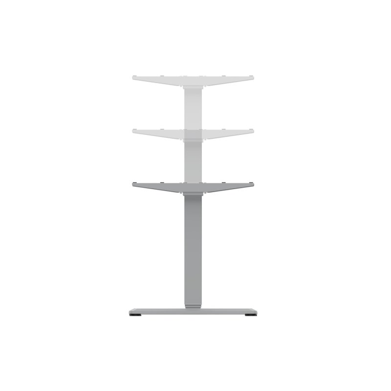 Equip 650813 Cadre de bureau Electrique 2 pieds Gris