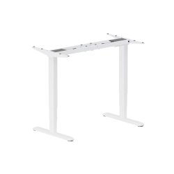 Equip 650814 Cadre de bureau Electrique 2 pieds Blanc