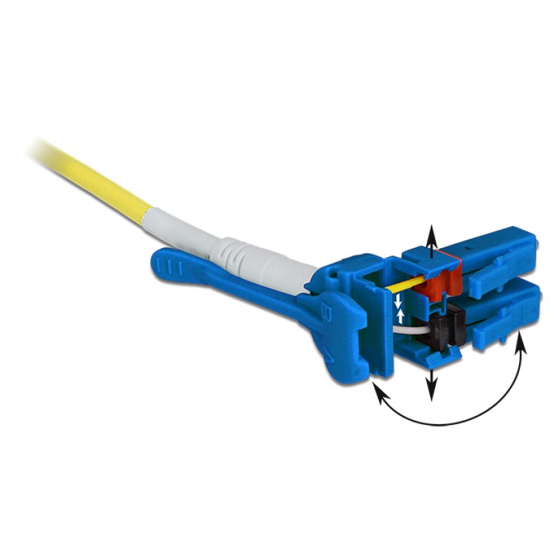 Delock Kabel Lichtwellenleiter LC LC Singlemode OS2 Uniboot 10 m