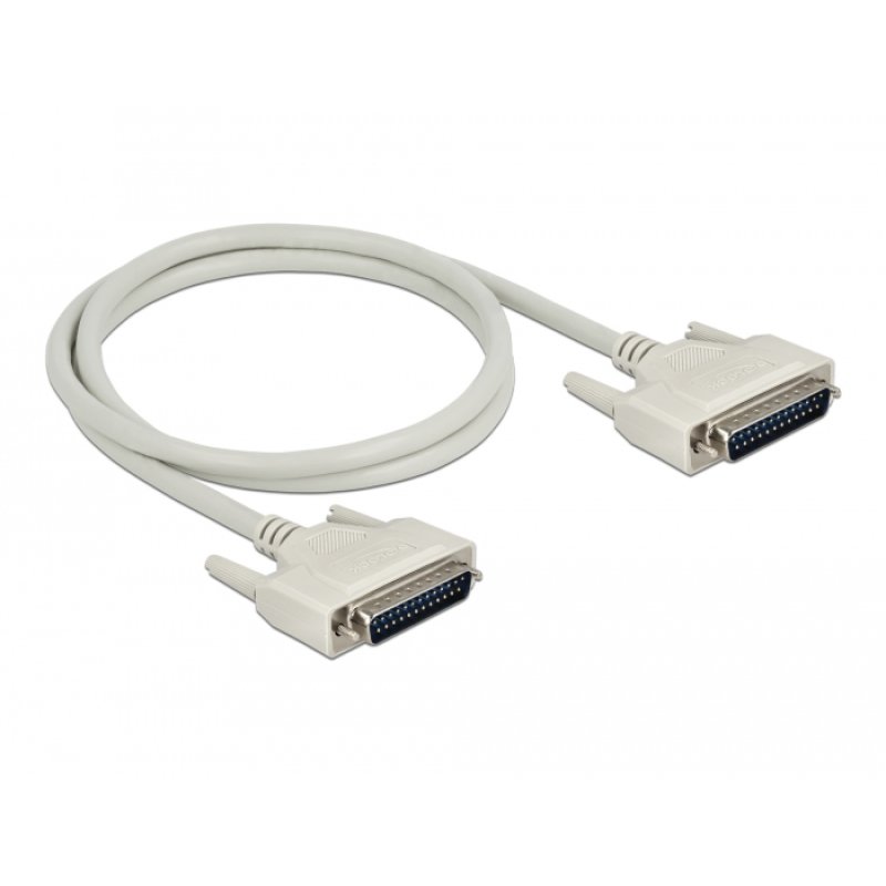 Delock Serielles Kabel D-Sub 25 Stecker zu Stecker 1 m