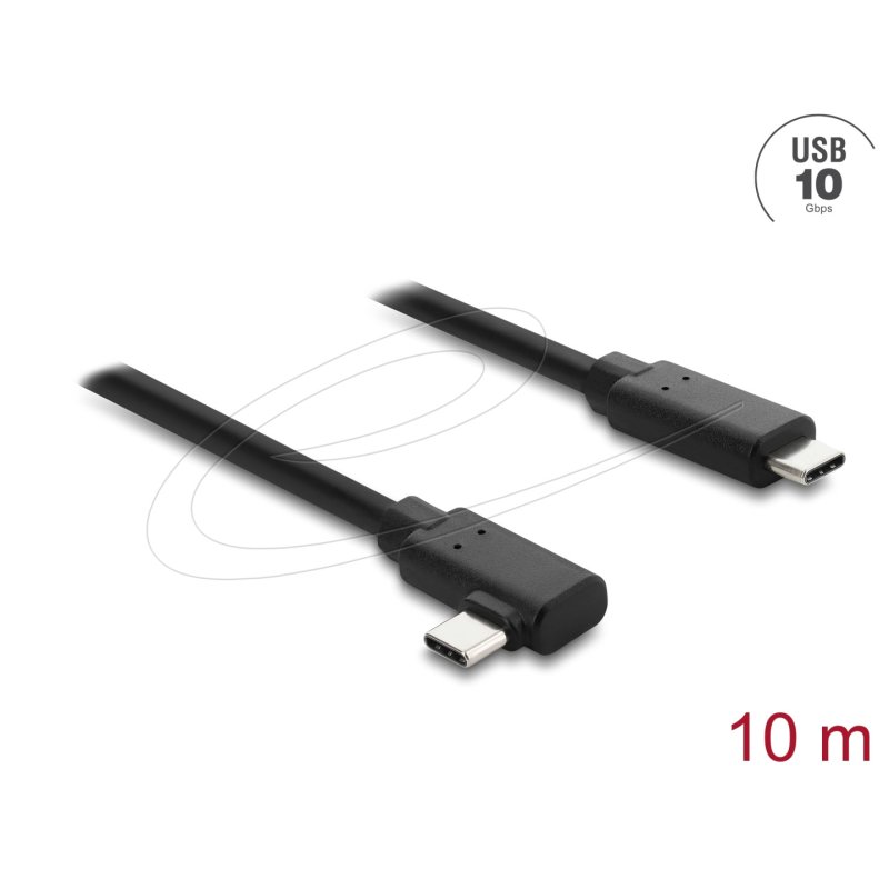 DeLOCK 87242 câble USB USB 2.0 10 m USB C Noir