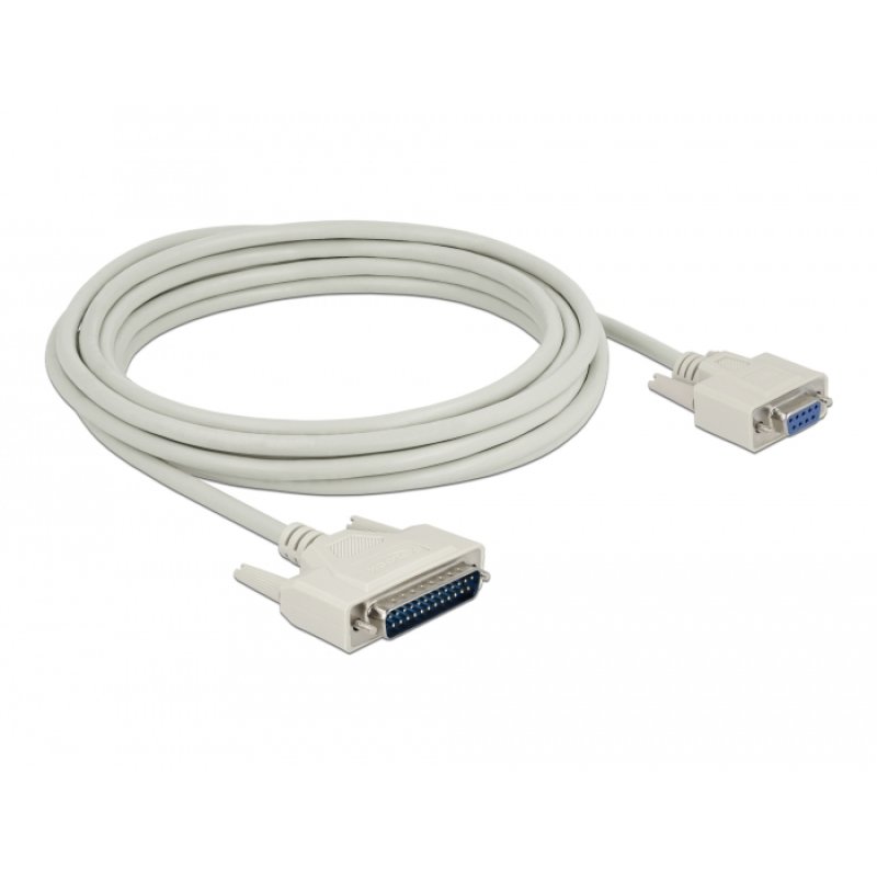 DeLOCK Serial Cable D-Sub 25 male to D-Sub 9 female 5 m