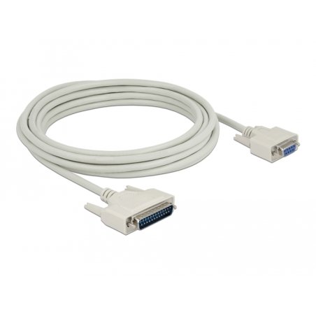 DeLOCK Serial Cable D-Sub 25 male to D-Sub 9 female 5 m