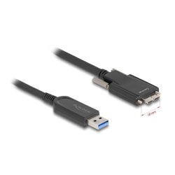 DeLOCK Active Optical Cable USB 10 Gbps Type-A male to Type Micro-B male with screws 15 m