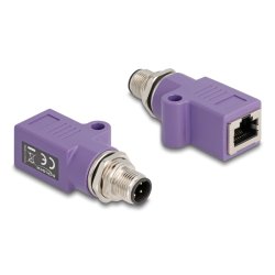 DeLOCK 60669 changeur de genre de câble M12 RJ45 Violet