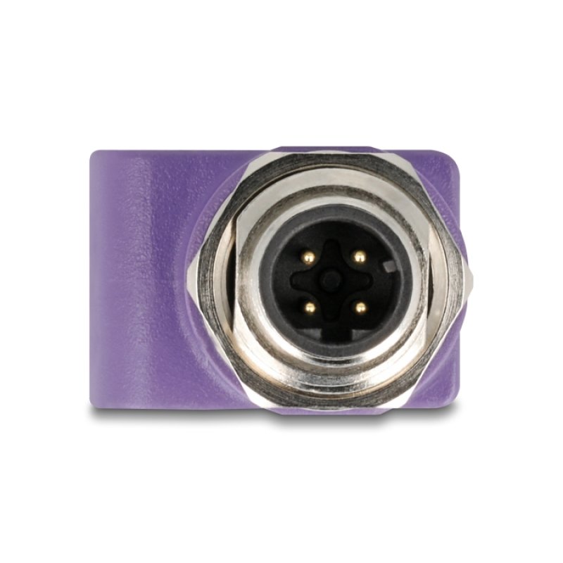 DeLOCK 60669 changeur de genre de câble M12 RJ45 Violet