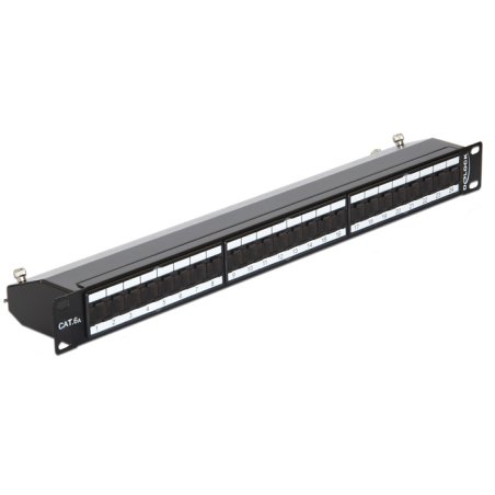 Delock 19? Patchpanel 24 Port Cat.6A schwarz