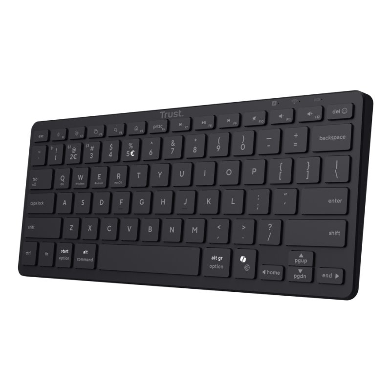 Trust Nado II clavier maison/bureau Bluetooth Allemand Noir