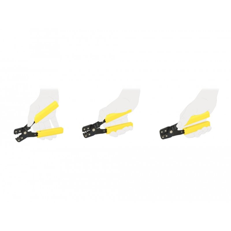 DeLOCK 90542 cable crimper Crimping tool Yellow