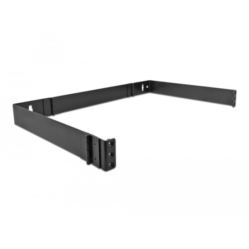 DeLOCK Rack de montage mural 19″, 1U, pliable, noir