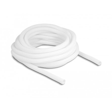 DeLOCK Manchon tressé autofermant 10 m x 9 mm, blanc