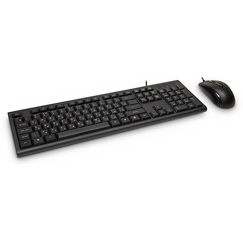 Inter-Tech KM-3149R keyboard Mouse included Home USB QWERTY Russian, US International Black