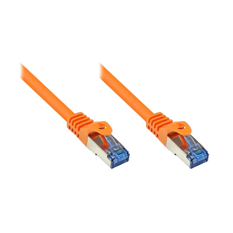 Alcasa Cat6a 3m networking cable Orange S/FTP (S-STP)
