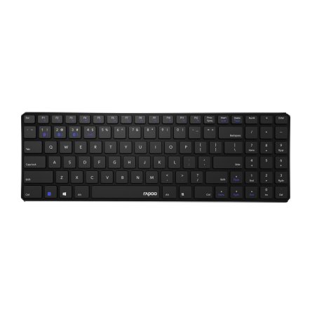 Rapoo E9100M clavier Universel RF sans fil Bluetooth QWERTY Noir