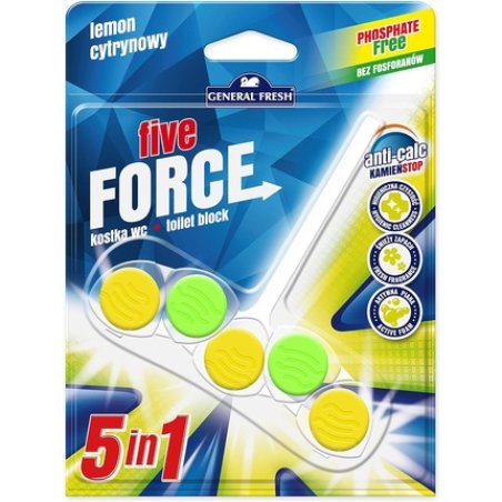 Toilet Freshener Cleaner 5 in 1 Rim Block Hygienic Lavatory Bowl Five Force Melon