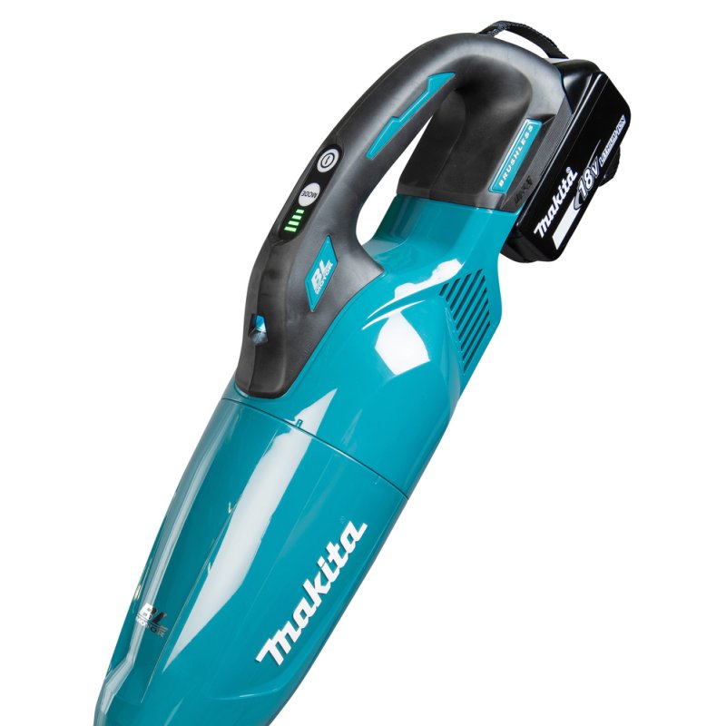 Makita DCL284FZ stick vacuum/electric broom 2-in-1 stick vacuum Battery Dry Fabric Bagless Black, Turquoise