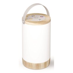 Avide ALPDL-RGB-PB-N lampe de table 1,8 W LED Blanc, Bois