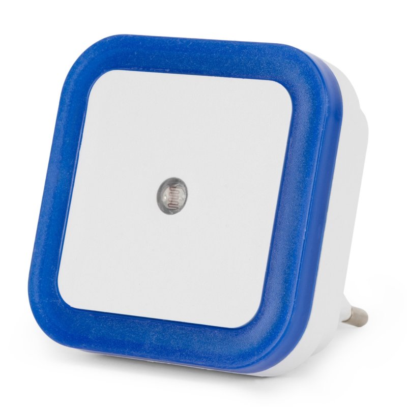 Entac Nachtlicht 0.5W quadratisch CW Blue Dämmerungssensor