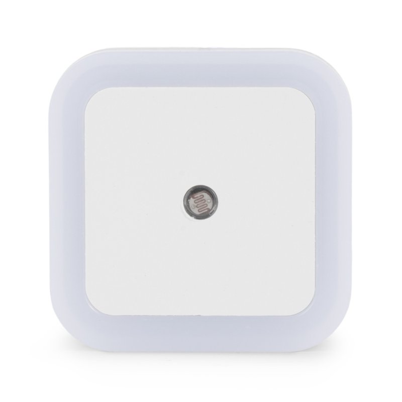 Entac Nachtlicht 0.5W quadrat. WW White Dämmerungssensor