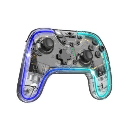Manette de jeu sans fil Spirit Of Gamer Pulse Bluetooth RGB (Transparent)
