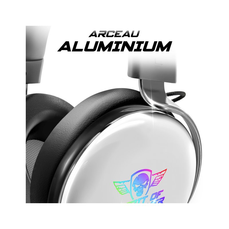 Spirit of Gamer XPERT H700 Casque Avec fil Arceau Gaming Blanc