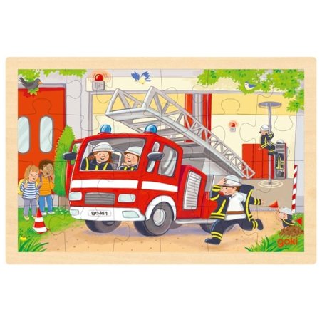 Goki - Puzzle Helicopter / Fire Engine (57301)