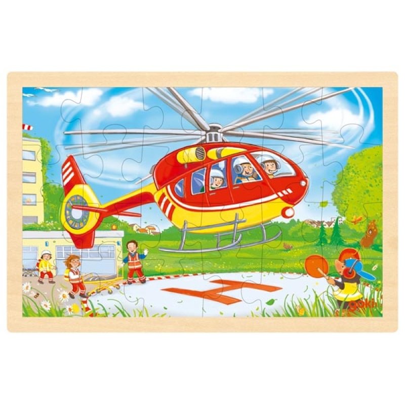 Goki 57301 puzzle Jeu des différences 24 pièce(s) Véhicules