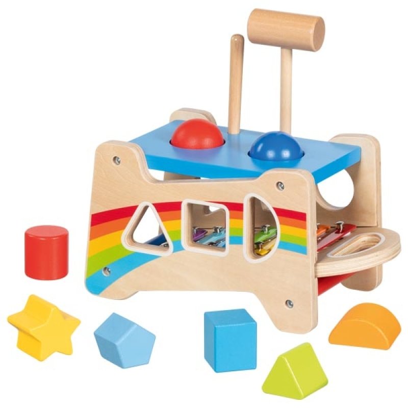 Goki - Hammer Bench with Xylophone and Sorting Function (58304)
