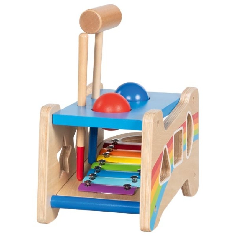 Goki - Hammer Bench with Xylophone and Sorting Function (58304)