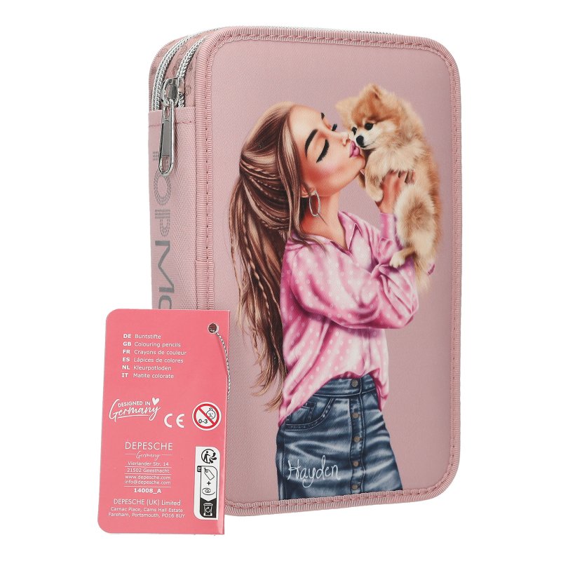 TOPModel Double Pencil Case DOTS