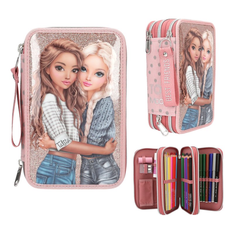 TOPModel 0414007 trousse à crayons Bac à stylos Zinc, Polyester, Polypropylène (PP), Papier Multicolore