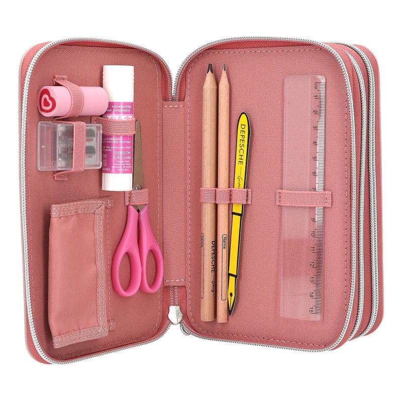 TOPModel 0414007 trousse à crayons Bac à stylos Zinc, Polyester, Polypropylène (PP), Papier Multicolore