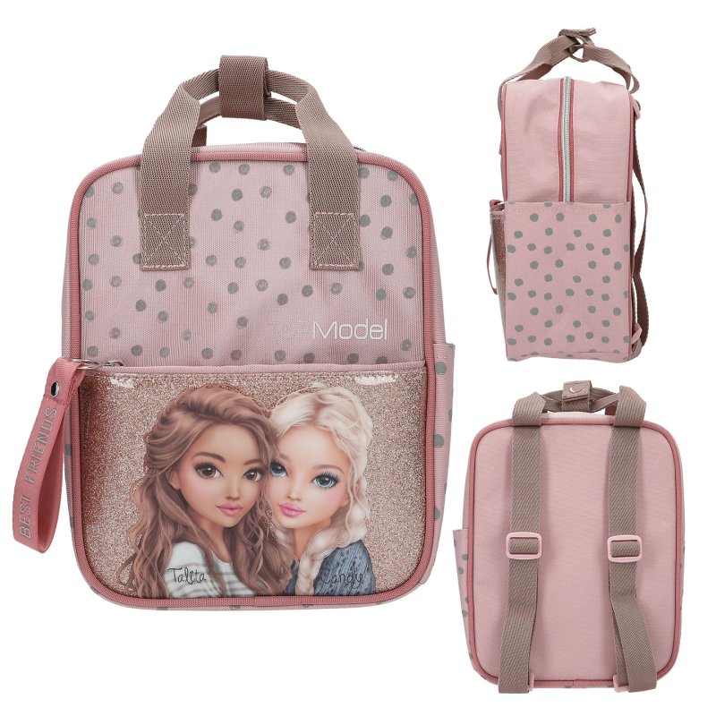 Topmodel - TOPModel Backpack DOTS - rosé with grey dots - Small