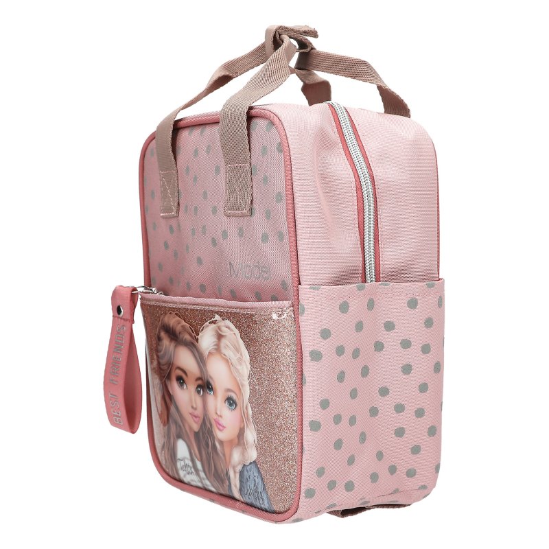 Topmodel - TOPModel Backpack DOTS - rosé with grey dots - Small