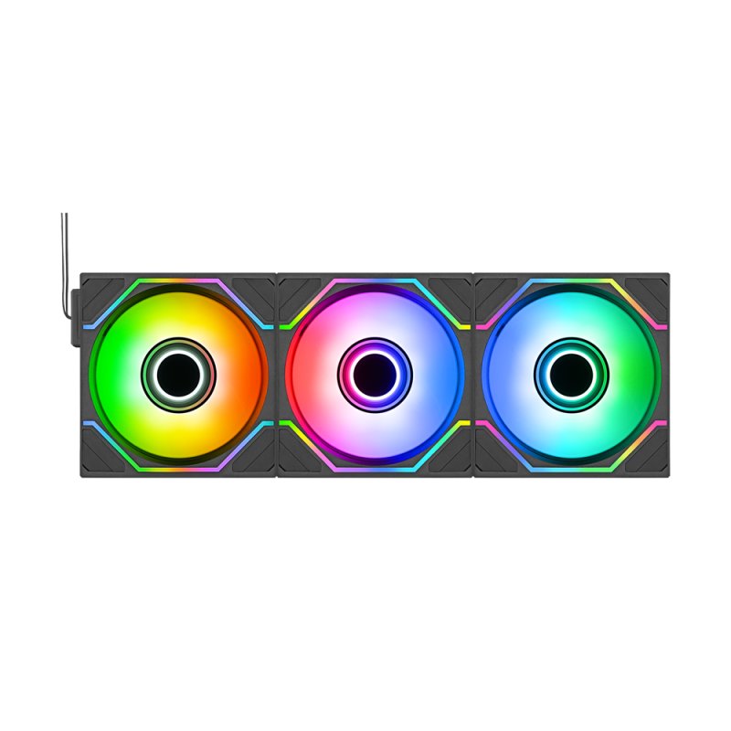 SWAFAN 120 EX INFINITY (schwarz, 3er-Pack, 124 mm)