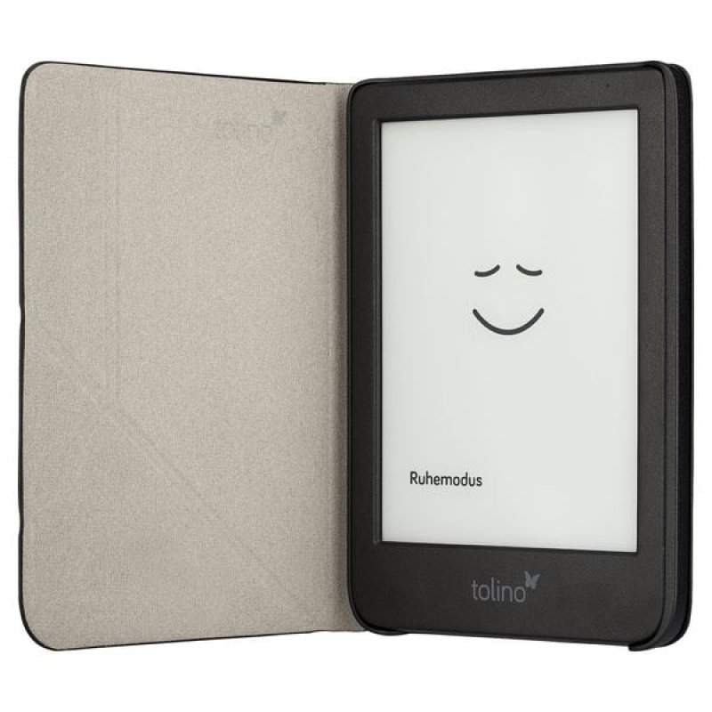 tolino shine / shine color - Origami Falttasche - Schwarz Kompatibel mit dem tolino shine und shine color
