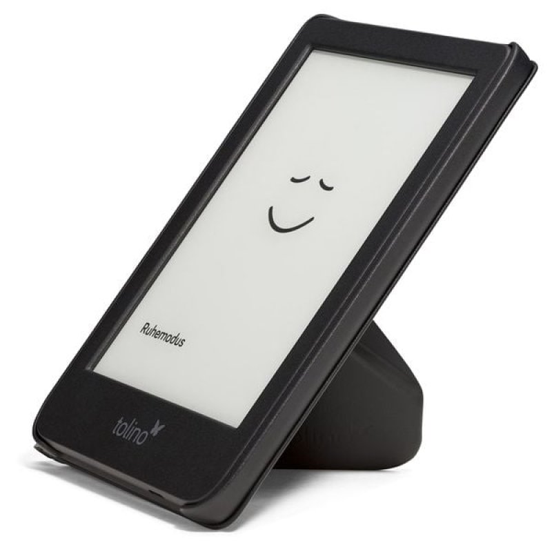 tolino shine / shine color - Origami Falttasche - Schwarz Kompatibel mit dem tolino shine und shine color